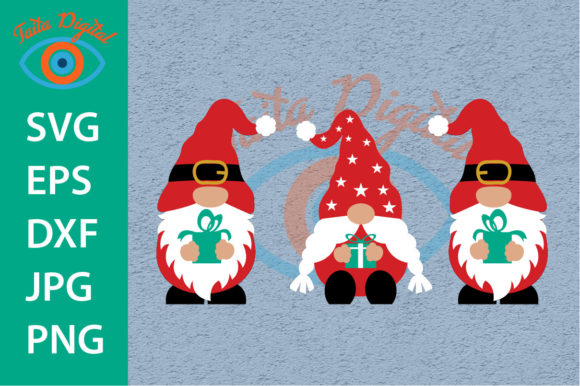 Christmas Gnome Layered SVG for Website and Editorial Design