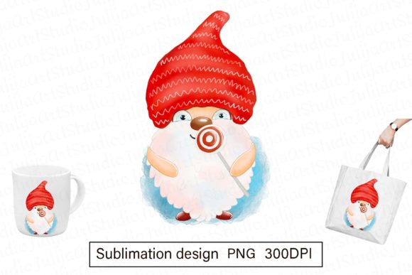 Christmas Gnome with Candle PNG Illustration Review