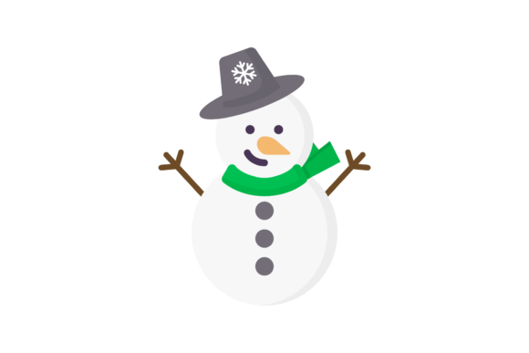 Christmas Snowman Vector-126: A Festive Illustration for Local Branding