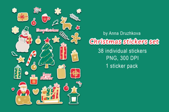 Christmas Stickers Set Review for Embroidery Projects
