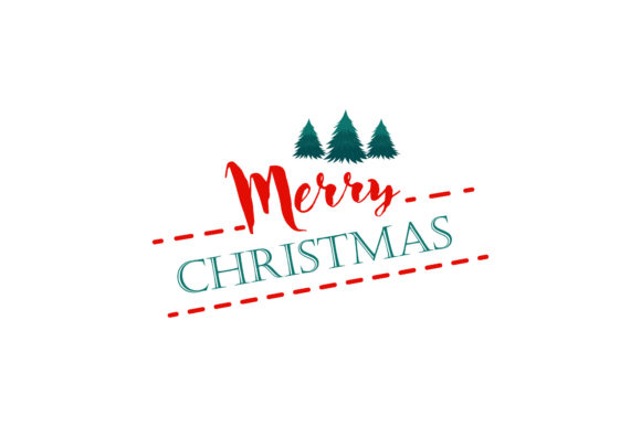 Christmas Text Illustration for Digital Products