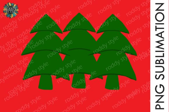 Christmas Tree Png for Sublimation - A Festive Illustration Asset