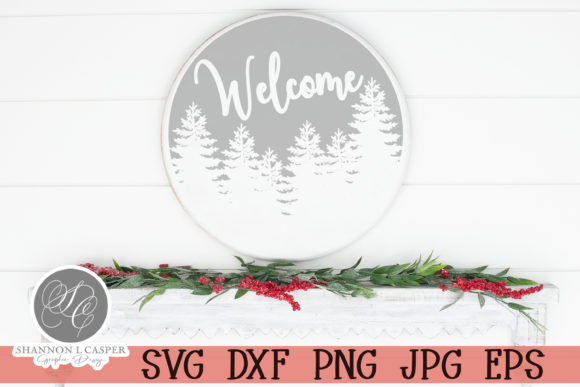 Christmas Welcome Winter Scene Illustration Review