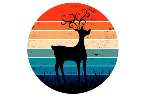 Deer Animal Grazing Christmas Retro Embroidery Design Review