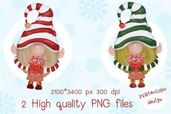 Elf Gnome in Christmas Party Watercolor Illustration Review