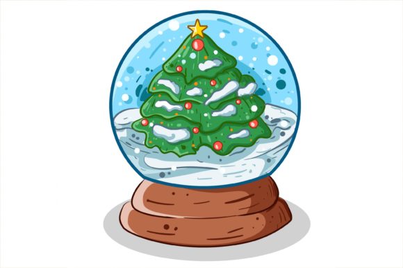 Hand Drawn Christmas Snowball Illustrations for Local Branding